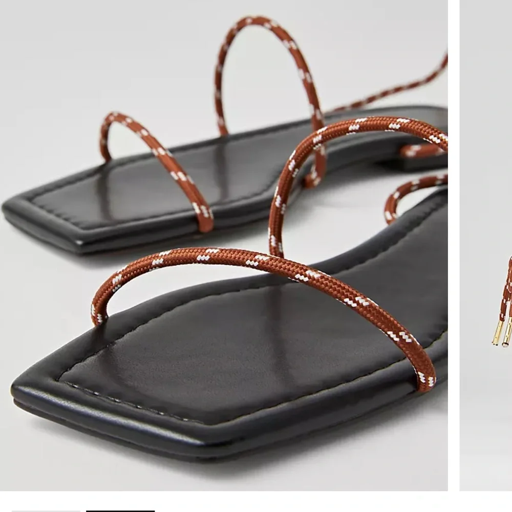 Strappy Cord Sandals - Picture 2 of 2